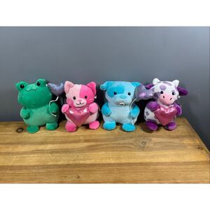 Target Bullseye Valentine's plush animals dog cat frog cow